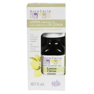 Aura Cacia Lemon Oil Boxed 15mL