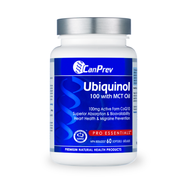 CanPrev Ubiquinol 100 with MCT Oil - 60 Softgels