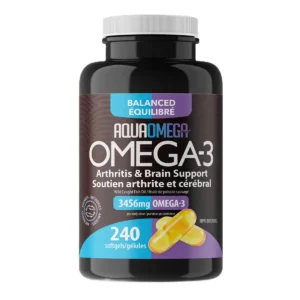 AquaOmega Omega-3 Balanced Arthritis And Brain Support 240 Softgels