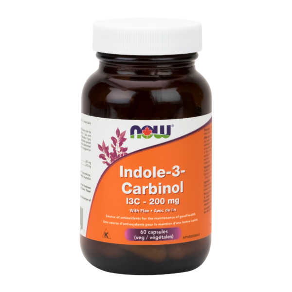 NOW Indole-3-Carbinol 200 mg 60 Veggie Caps