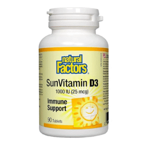 Natural Factors - Vitamin D3 1000 IU - 90 Tablets