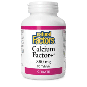 Natural Factors - Calcium Factor+ Citrate 350 mg 90 Tablets