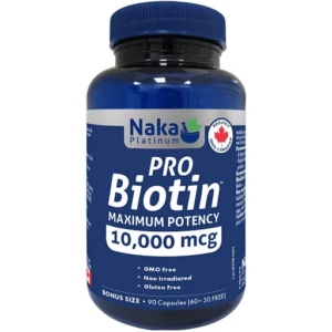 NAKA Platinum Pro Biotin 10,000mcg (90 caps)