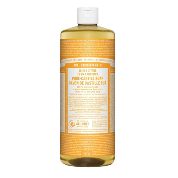 Dr. Bronner's 18-In-1 Pure-Castile Liquid Soap Citrus 946mL