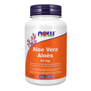 NOW Aloe Vera 50mg 120 Softgels