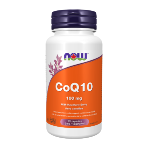 NOW CoQ10 100mg With Hawthorn Berry 90 Veggie Caps