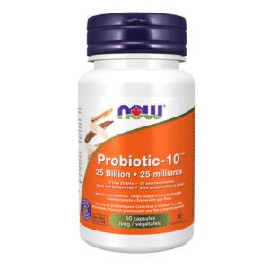 NOW Probiotic-10 25 Billion 50 Veggie Caps