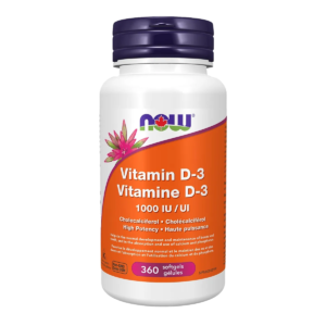 NOW Vitamin D-3 1000 IU 360 Softgels