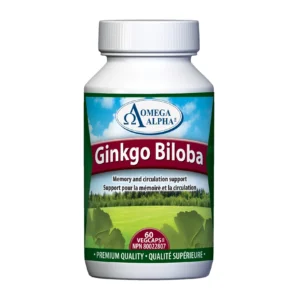 Omega Alpha Ginkgo Biloba 60 Veggie Caps
