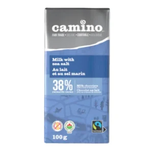 Camino Chocolate Bar 38% Cacao Milk With Sea Salt 100g