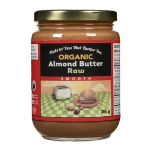 Nuts to You Organic Almond Butter Raw Smooth 365g