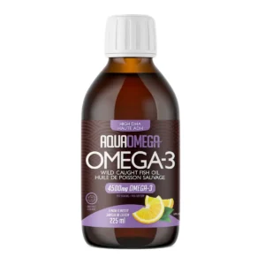 AquaOmega Omega-3 High DHA Lemon 225mL