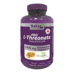 Naka - platinum pro l-threonate magnesium - 120 vcaps