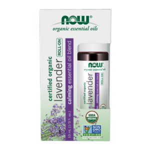 NOW Organic Essential Oil Roll-On Lavender 10mL