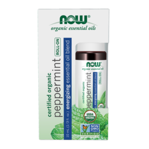NOW Organic Essential Oil Roll-On Peppermint 10mL