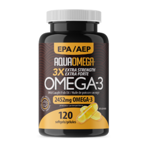 AquaOmega Omega-3 Extra Strength 120 Softgels