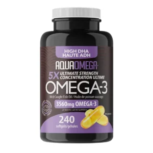 AquaOmega Omega-3 High DHA 240 Softgels