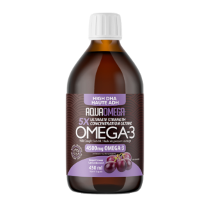 AquaOmega Omega-3 High DHA Grape 450mL
