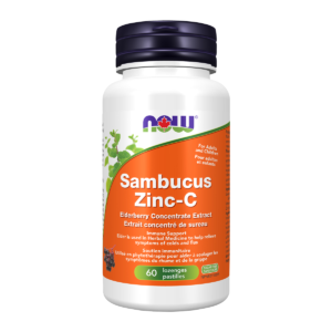NOW Sambucus Zinc-C 60 Lozenges
