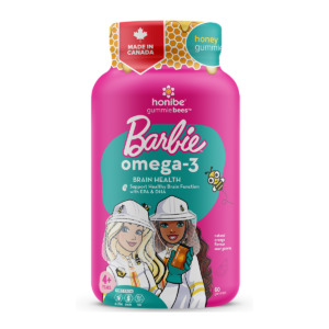 Honibe Barbie Omega 3 Brain Health Natural Orange Flavour 60 Gummies