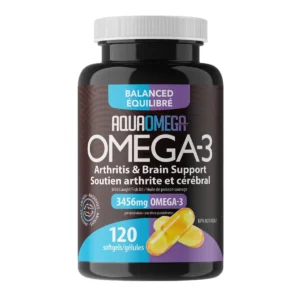 AquaOmega Omega-3 Balanced Arthritis And Brain Support 120 Softgels