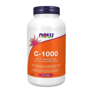 NOW Vitamin-C 1000 With 100mg Bioflavonoids 250 Veggie Caps