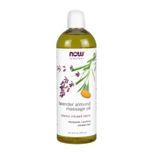 NOW Lavender Almond Massage Oil 473mL