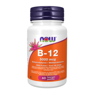 NOW Vitamin B-12 5000mcg 60 Lozenges