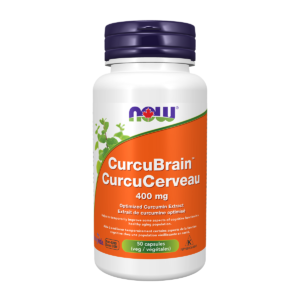 NOW CurcuBrain 400mg 50 Veggie Caps