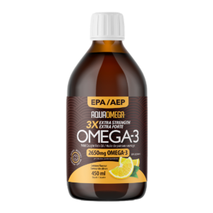 AquaOmega Omega-3 Extra Strength Lemon 450mL