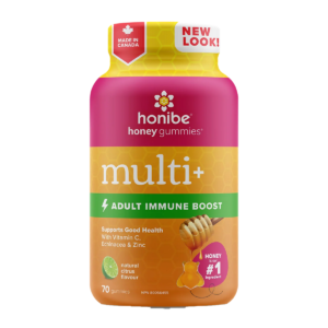 Honibe Honey Mulit+ Adult Immune Boost Natural Citrus Flavour 70 Gummies