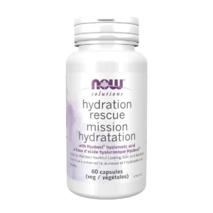 NOW Hydration Rescue With Hyaluronic Acid 60 Veggie Caps